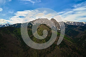 Majestic Aerial View of Giewont Summit in Tatra Mountains photo