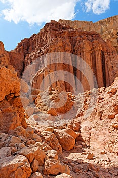 Majestic Amram pillars rocks in the desert