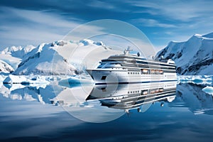 Majestic Antarctica cruise. Generate Ai