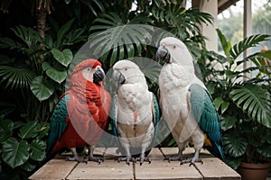 Majestic Avian Collection Captivating Parrots and Cockatoos.AI Generated