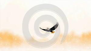 A Majestic Bald Eagle in Flight