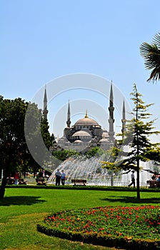The majestic Blue Mosque in Istanbul
