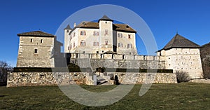 Majestic Castel Thun-August: A best preserved monumental building complex of medieval origin, municipality of Ton, Trento region,
