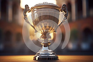 Majestic champion\'s trophy as a symbol of triumph and accomplishment.