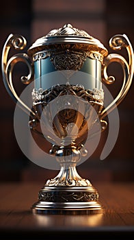 Majestic champion\'s trophy as a symbol of triumph and accomplishment