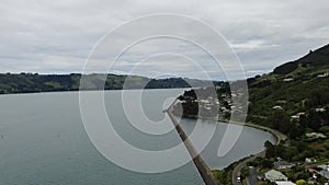 The Majestic Coast View of the Dunedin city New Zealand and rural areas