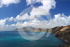 Majestic coastline of Saint Kitts