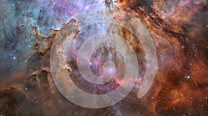 Majestic Cosmic Nebula: A Tapestry of Star Formation