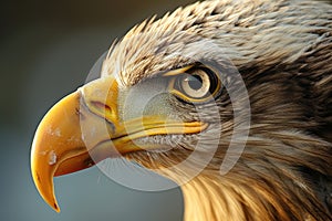 Majestic eagle: a captivating showcase of nature's prowess, bird , perched majestically, and embodying the spirit of