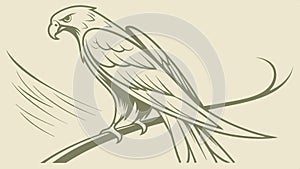 Majestic eagle in flight, bird of prey illustration, wildlife nature art vector design Generative AI photo