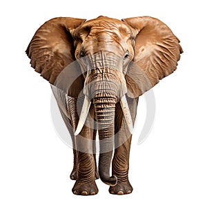Majestic Elephant in Wild Safari Wildlife Close Up, Generative Ai