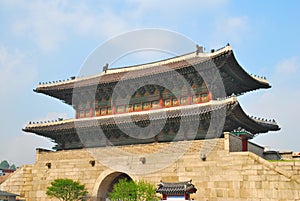 Majestic gate architecture of grand palace