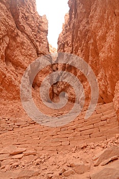 Majestic Gorge In Bryce Canyon Formations Of Hoodos. Geology. Travel.Nature.