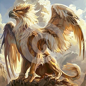 Majestic Gryphon - The Regal Guardian of the Skies photo