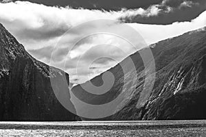 Majestic hills of Milford Sound, Fiordland, New Zealand