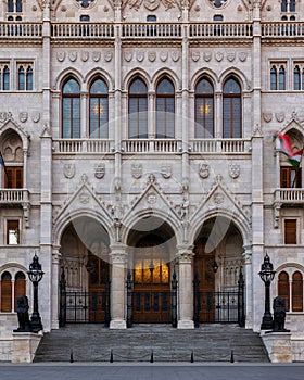 Majestic Hungarian Parliament Building in Budapest.