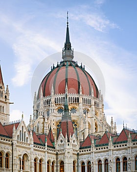 Majestic Hungarian Parliament Building in Budapest.