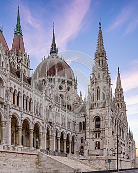 Majestic Hungarian Parliament Building in Budapest.