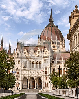 Majestic Hungarian Parliament Building in Budapest.