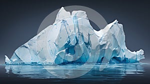 A Majestic Iceberg Gliding Through the Ocean