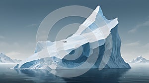 Majestic Iceberg: Hidden Depths and Global Warming Crisis Unveiled photo