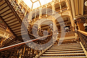 The majestic interior of the Palacio Postal Museo Palacio Postal Palacio de Correos Correo Mayor Post Office Postal Palace Mexico photo