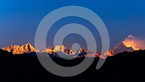 The majestic Kanchenjunga photo