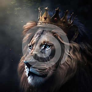 Majestic King Lion Artwork Print