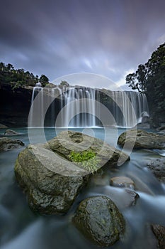 Majestic krang suri waterfall near jaintia hills