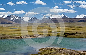 Majestic landscape of Tien Shan mountains