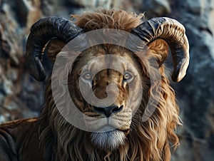 Majestic Lion Portrait