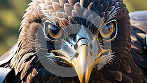 Majestic Mechanical Eagle Close-Up