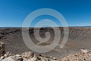 Majestic Meteor Crater vista, northern Arizona