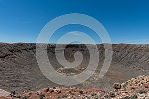 Majestic Meteor Crater vista, northern Arizona