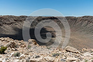 Majestic Meteor Crater vista, northern Arizona