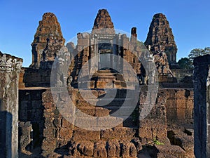 Majestic Morning: Sunrise Illuminates East Baray Temple, Angkor Wat, Siem Reap, Cambodia