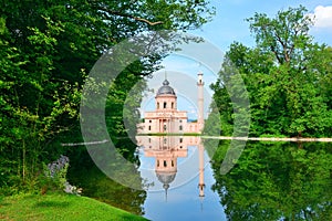 Majestic mosque on the lake