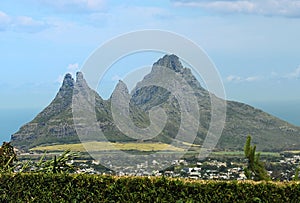 Majestic Mountain Peaks of Port Louis, Mauritius