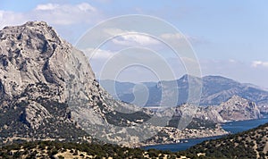 Majestic mountains and bays of the southern coast of the Crimea.