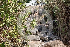 Majestic nature in Yehudia National Natural Park in northern Israel