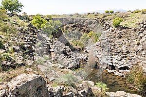 Majestic nature in Yehudia National Natural Park in northern Israel