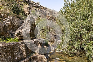 Majestic nature in Yehudia National Natural Park in northern Israel