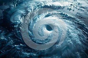 Majestic Ocean Cyclone: A Symphony of Nature\'s Power. Concept Nature, Ocean, Cyclone, Power,