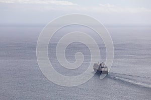 A Majestic Ocean Voyage: Cruise Ship on the Horizon