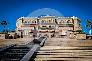 Majestic and Palatial beach front hotel known as Emirates Palace in Abu Dhabi UAE