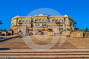 Majestic and Palatial beach front hotel known as Emirates Palace in Abu Dhabi UAE