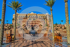 Majestic and Palatial beach front hotel known as Emirates Palace in Abu Dhabi UAE