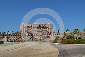 Majestic and Palatial beach front hotel known as Emirates Palace in Abu Dhabi UAE