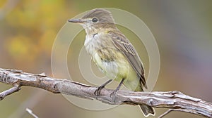 Majestic Perched Flycatcher Bird in Natural Habitat