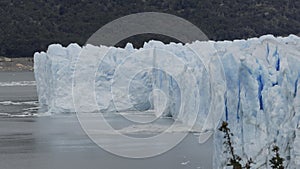 Majestic Perito Moreno Glacier Calving Creating Waves